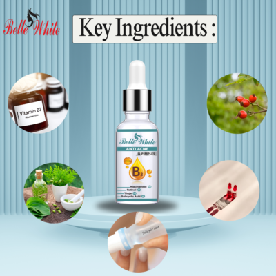 BELLE WHITE ANTI ACNE & PIMPLES   SERUM - Image 4